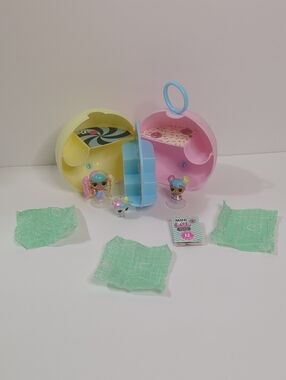 L.O.L. Surprise! Pastel Pink & Yellow Carrying Surprise Case with Blue Handle